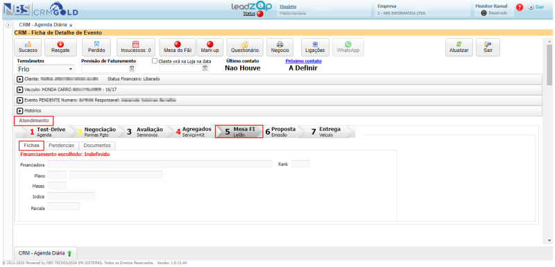 CRM Gold - Controle de Leads - Agenda - Ficha de Detalhe do Evento - Aba Atendimento - Mesa F I - Fichas.png