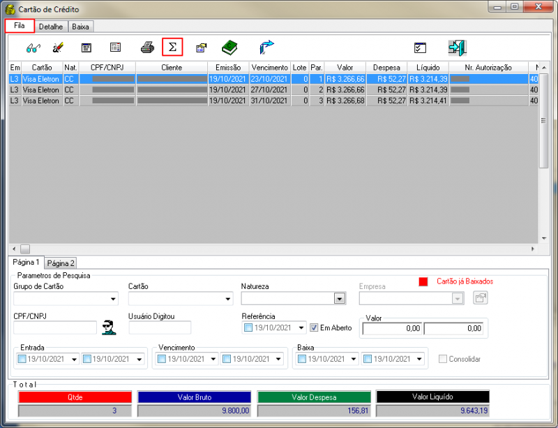 Caixa Operacional - Botao Mostra Detalhe Lancamento - Form Cartao de Credito - Botao Totalizacao da Consulta.png