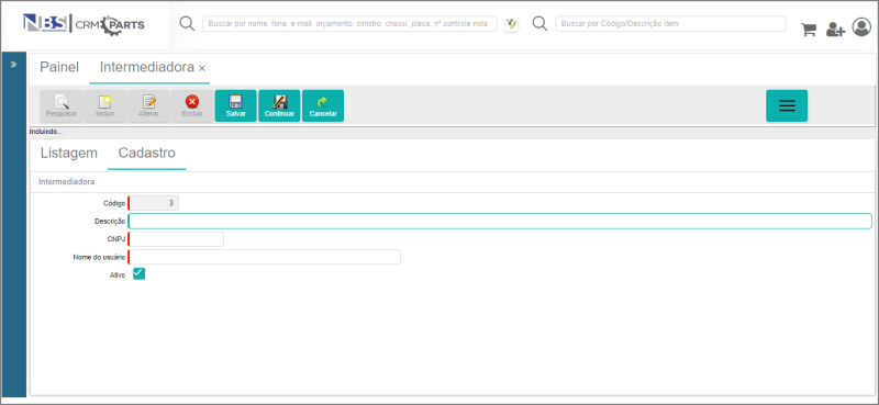 CRM Parts - Tabelas - Ecommerce - Intermediadora - Aba Cadastro.png