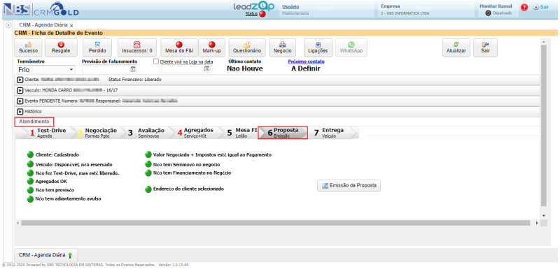 CRM Gold - Controle de Leads - Agenda - Ficha de Detalhe do Evento - Aba Atendimento - Proposta.png