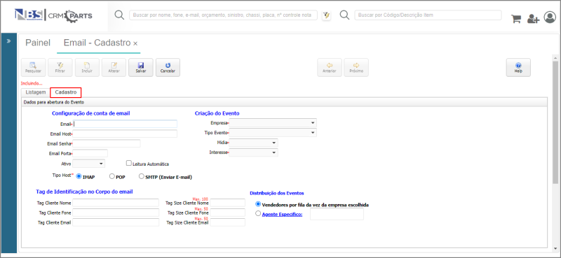 CRM Parts - Tabelas - Canal - Email-Cadastro - Aba Cadastro.png