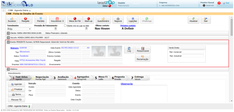CRM Gold - Controle de Leads - Agenda - Ficha de Detalhe do Evento - Guia Evento Pendente1.png
