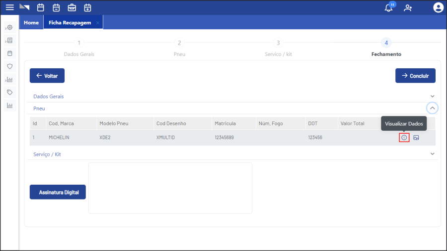 NBS Recap Web - Ficha - Ficha de Recapagem - Fechamento - Guia Pneu - Campo Ações - Botão Visualizar Dados.png