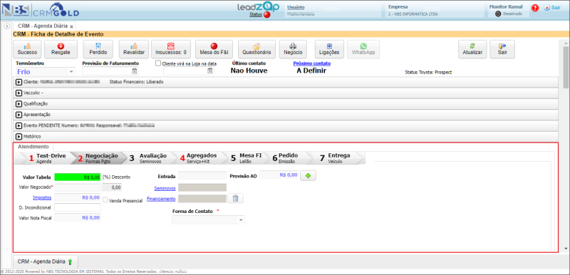 CRM Gold - Controle de Leads - Agenda - Ficha de Detalhe do Evento - Aba Atendimento.png