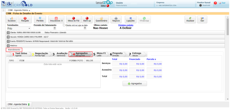 CRM Gold - Controle de Leads - Agenda - Ficha de Detalhe do Evento - Aba Atendimento - Agregados.png