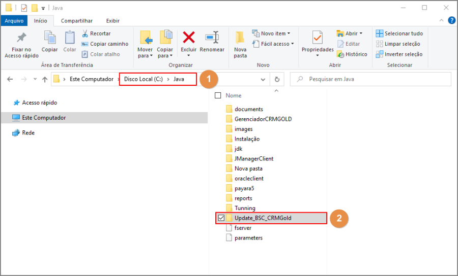 CRM Gold - Manual de Atualização - Menu Raiz - Disco Local C - Pasta Java1.png