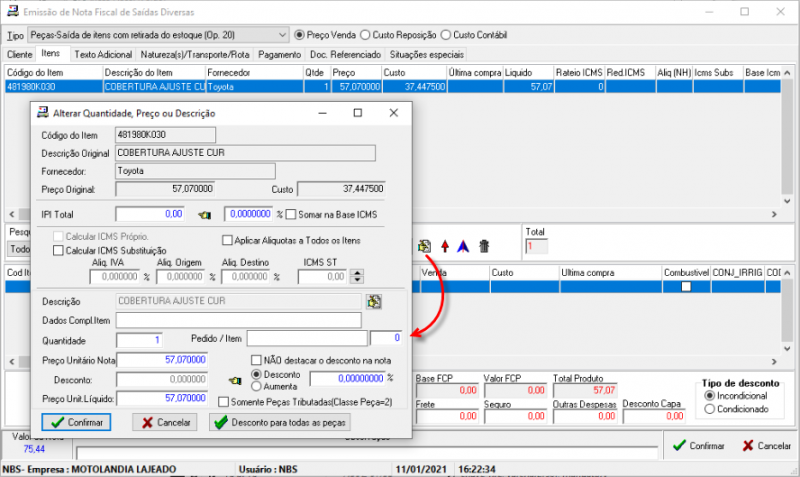 NBSShortcut - Emissao Nota Fiscal de Saida Diversas - Alterar Quantidade.png