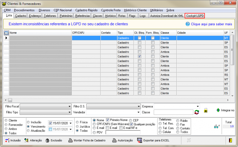 Modulo clientes - tela menu principal.png