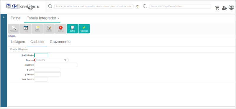 CRM Parts - Tabelas - TEF - Integração Caixa - Aba Cadastro.png