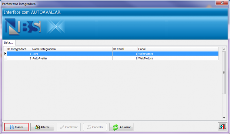 Nbscargaintegrador - autoavaliar - Integradora - cad param integradora - guia lista.png