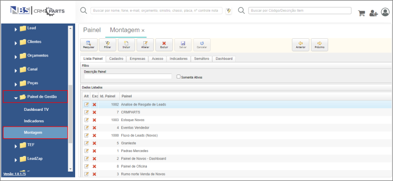 CRM Parts - Tabelas - Painel de Gestão - Montagem.png