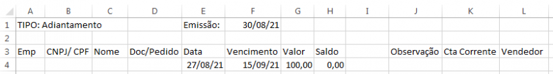 Sisfin - Conta Corrente - Adiantamentos - From Adiantamentos - Aba Fila - Botao Exporta Consulta para Excel - Form Exporta consulta para Excel - Menu - Arquivo Excel.png