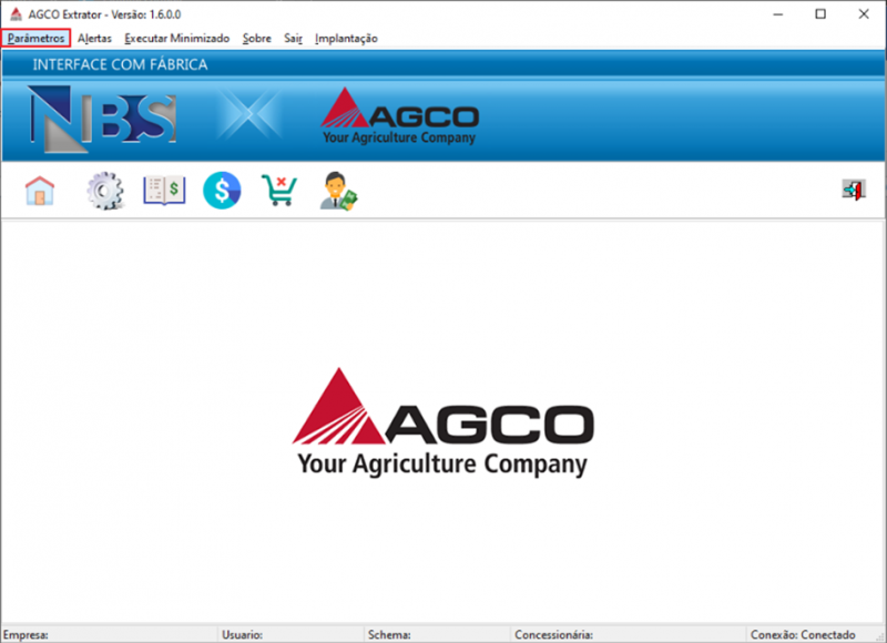 Extrator AGCO - Tela de Menu Principal - Guia Parametros.png