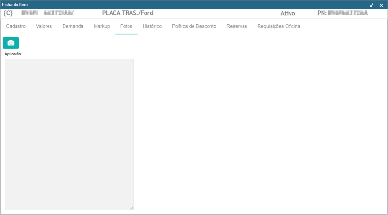 CRM Parts - Tela Menu Principal - Pré Pedidos - Grid - Form Ficha do Item - Guia Fotos.png