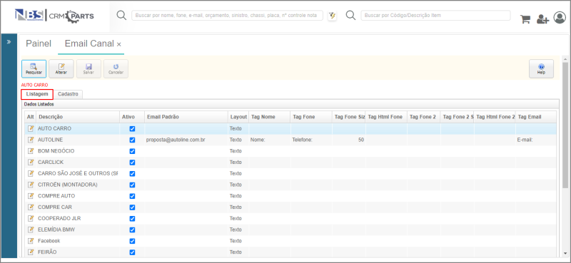 CRM Parts - Tabelas - Canal - Email-Canal - Aba Listagem.png