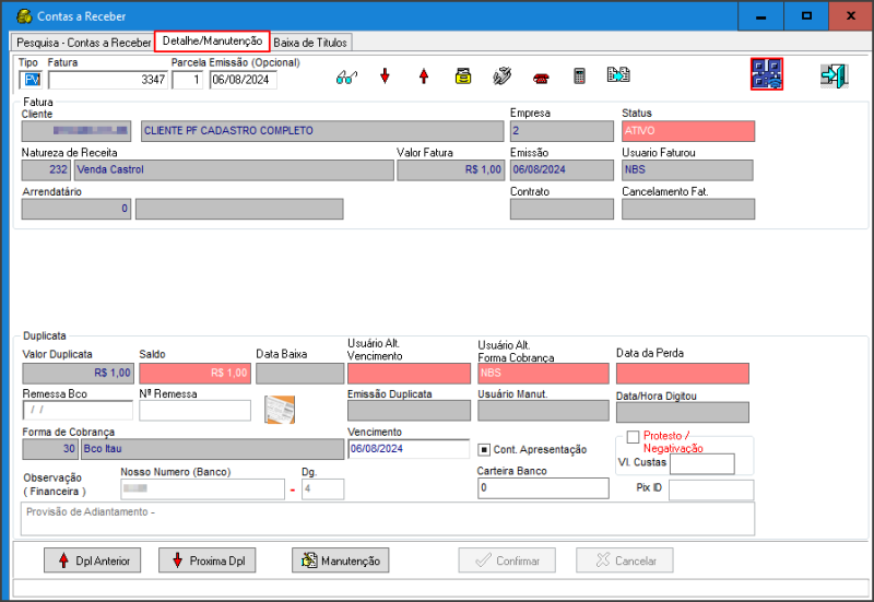 Sisfin - Botão Receber - Form Contas a Receber - Aba Detalhe-Manutenção .png