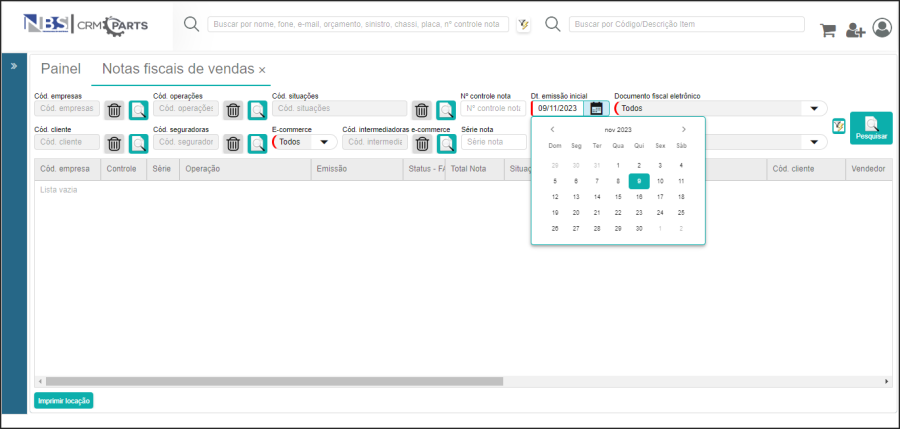 CRM Parts - Gerenciamento - Notas Fiscais de Vendas - Botão Dt Emissão.png