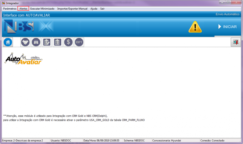 Nbscargaintegrador - autoavaliar - menu principal - guia alerta.png