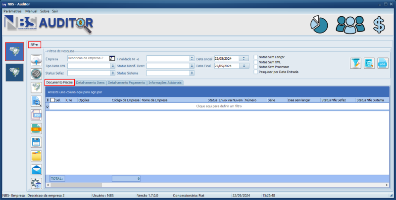 NBS Auditor - Tela Menu Principal - Botão NFe - Aba Documentos Fiscais.png