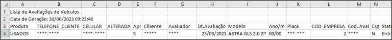 Avalia - Controles - Lista das Avaliações - Botão Gerar Arquivo - Form Salvar Lista em Arquivo - Form Salvar Lista de Avaliações de Veículos - Relat Excel.png