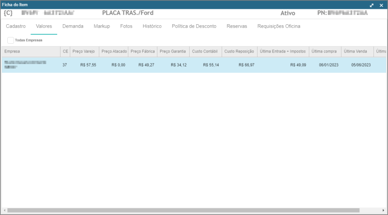 CRM Parts - Tela Menu Principal - Pré Pedidos - Grid - Form Ficha do Item - Guia Valores.png