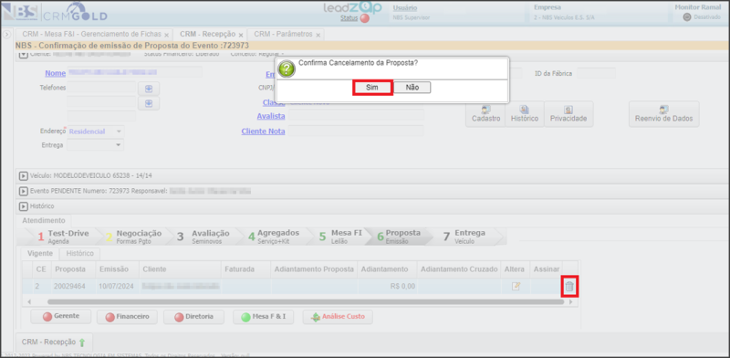 CRM Gold - Ficha do Evento - Atendimento - Aba 6 Proposta Emissão - Botão Cancelamento da Proposta.png