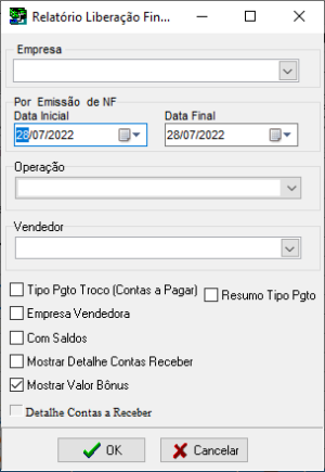 Sisfin - Contas a Receber - Nota Fiscal Venda - Form Saidas - Aba Lista - Botao Liberacao Financeira - Form Liberacao Financeira - Imp Relat Liberacao Financeira.png